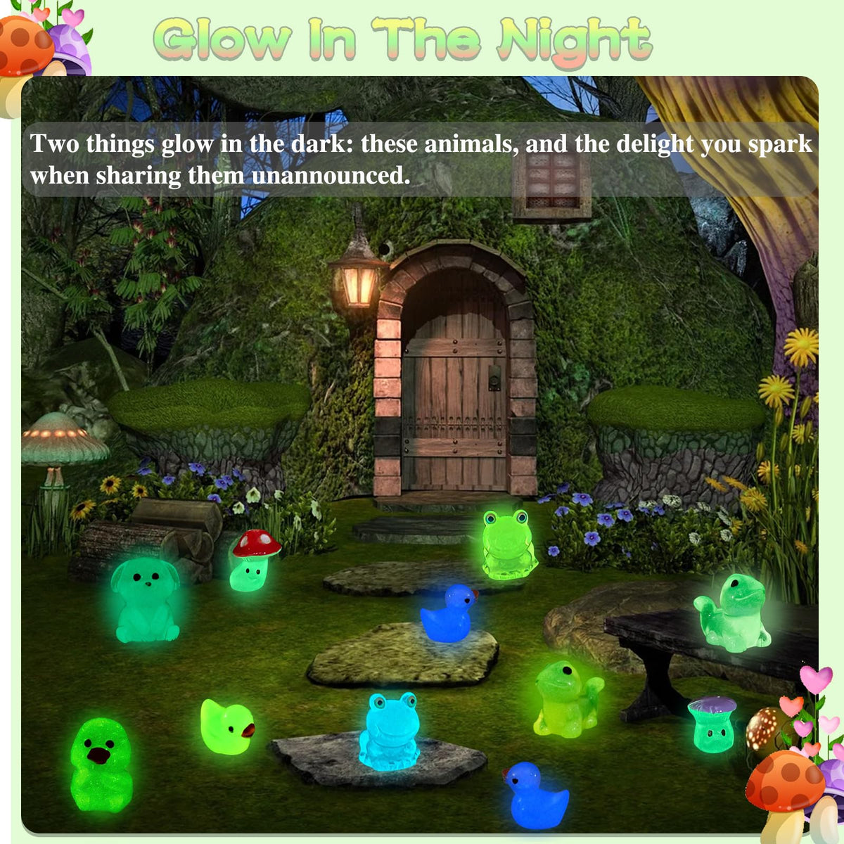 LOIKMIUP mini landscape decor ideas feature glow figures for cozy setups