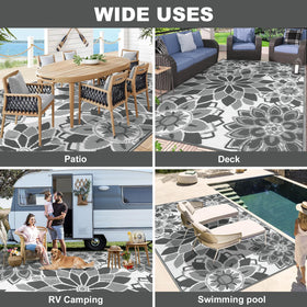 LOKHOM 8x10ft rug delivers soft underfoot on poolside or porch