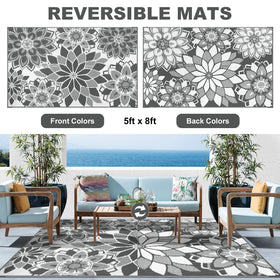 LOKHOM rug with waterproof fabric for easy cleaning after spills.