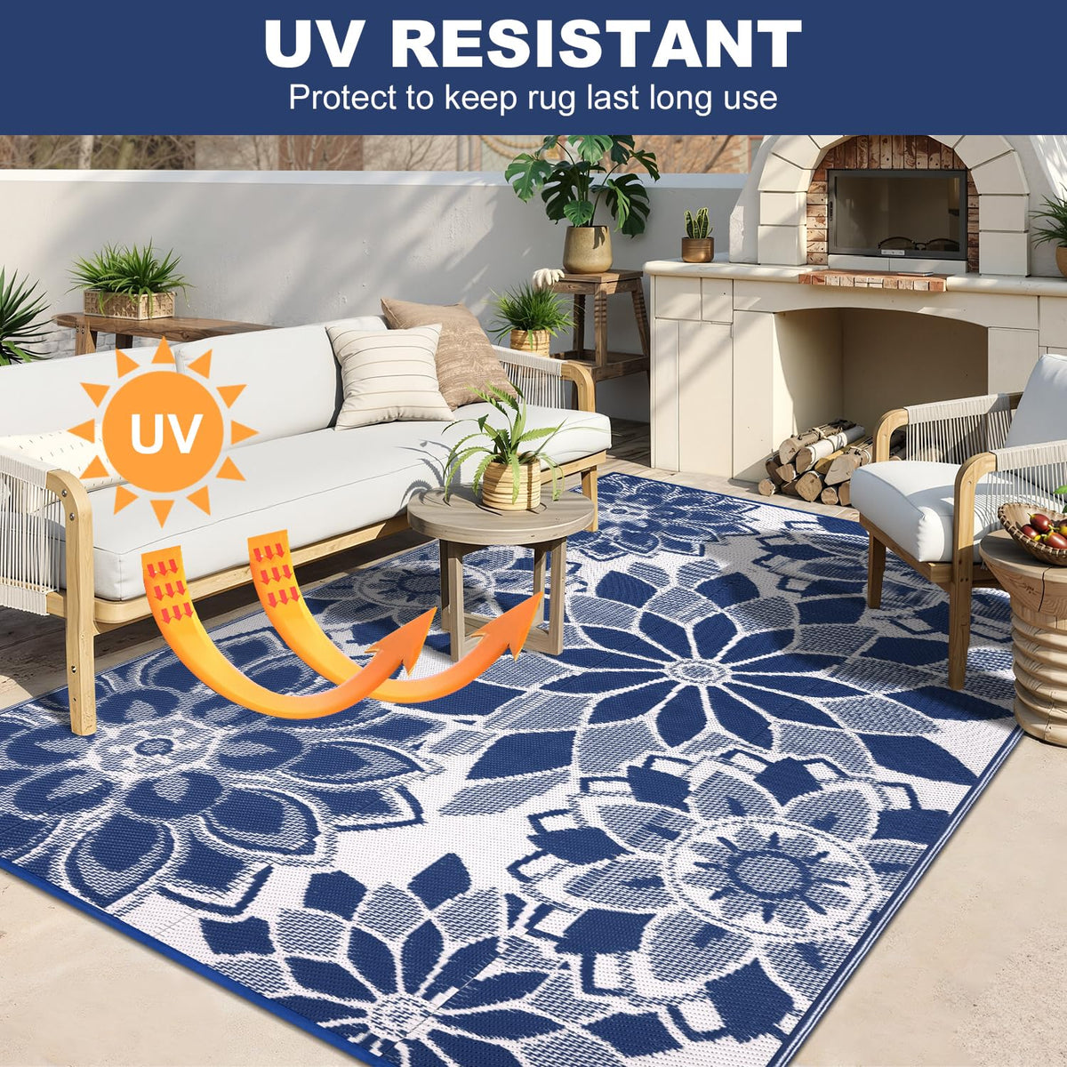 LOKHOM UV-coated surface protects color in sun