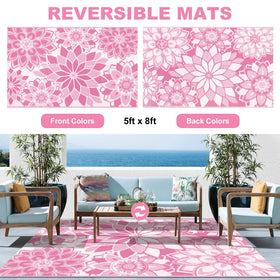 LOKHOM rug with UV-resistant coating protecting color under sun exposure