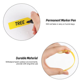 LOKIPA waterproof PVC plant markers withstand rain and sun.