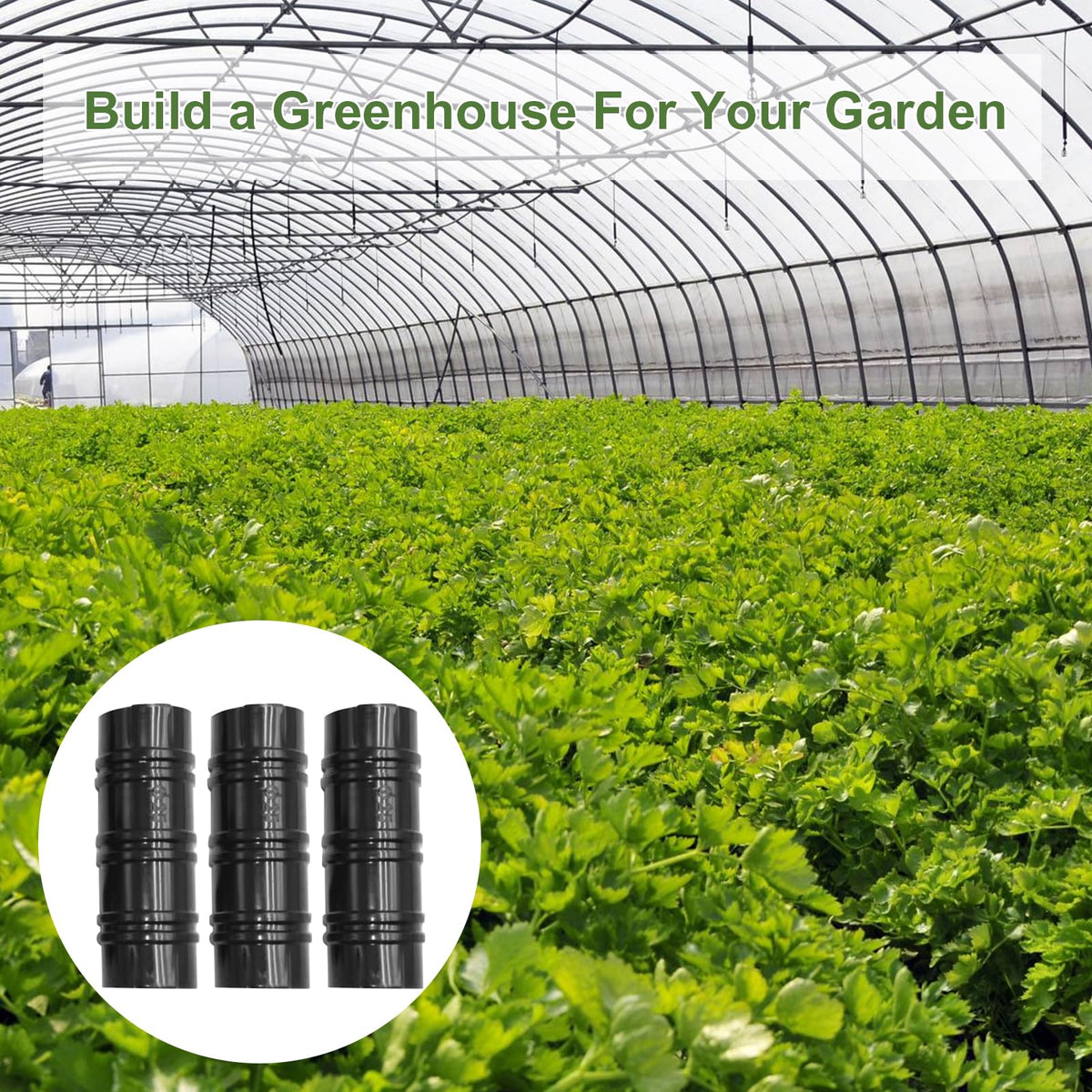 LOLEDE durable black clips suit shade nets and row covers.