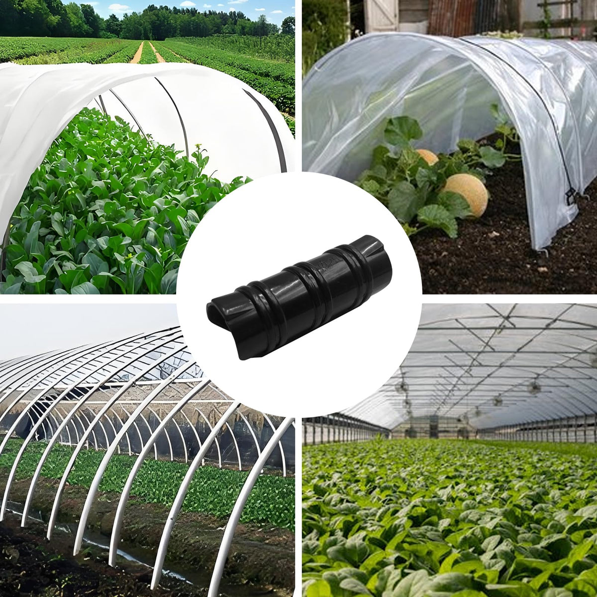 LOLEDE film-securement clips hold greenhouse film and nets reliably.