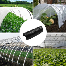 LOLEDE film-securement clips hold greenhouse film and nets reliably.
