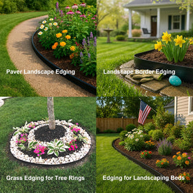 LOLEDE no-dig installation method speeds quick edging setup.
