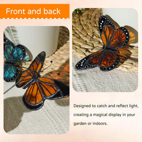 Lolitarcrafts garden art with bright hues for butterfly or fairy garden setups.