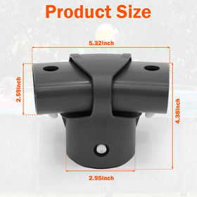 Lomens 12427 leg-beam T-joint for Intex Ultra Frame 16ft pool, sturdy connection.