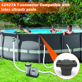 Lomens 12427 leg-beam T-joint for Intex Ultra Frame 24ft pool, strong support.
