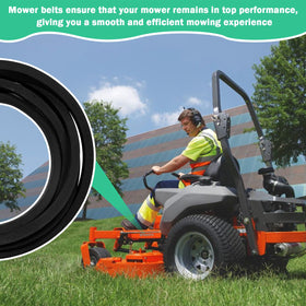 Lomens belt contributes to smoother mowing and consistent cuts