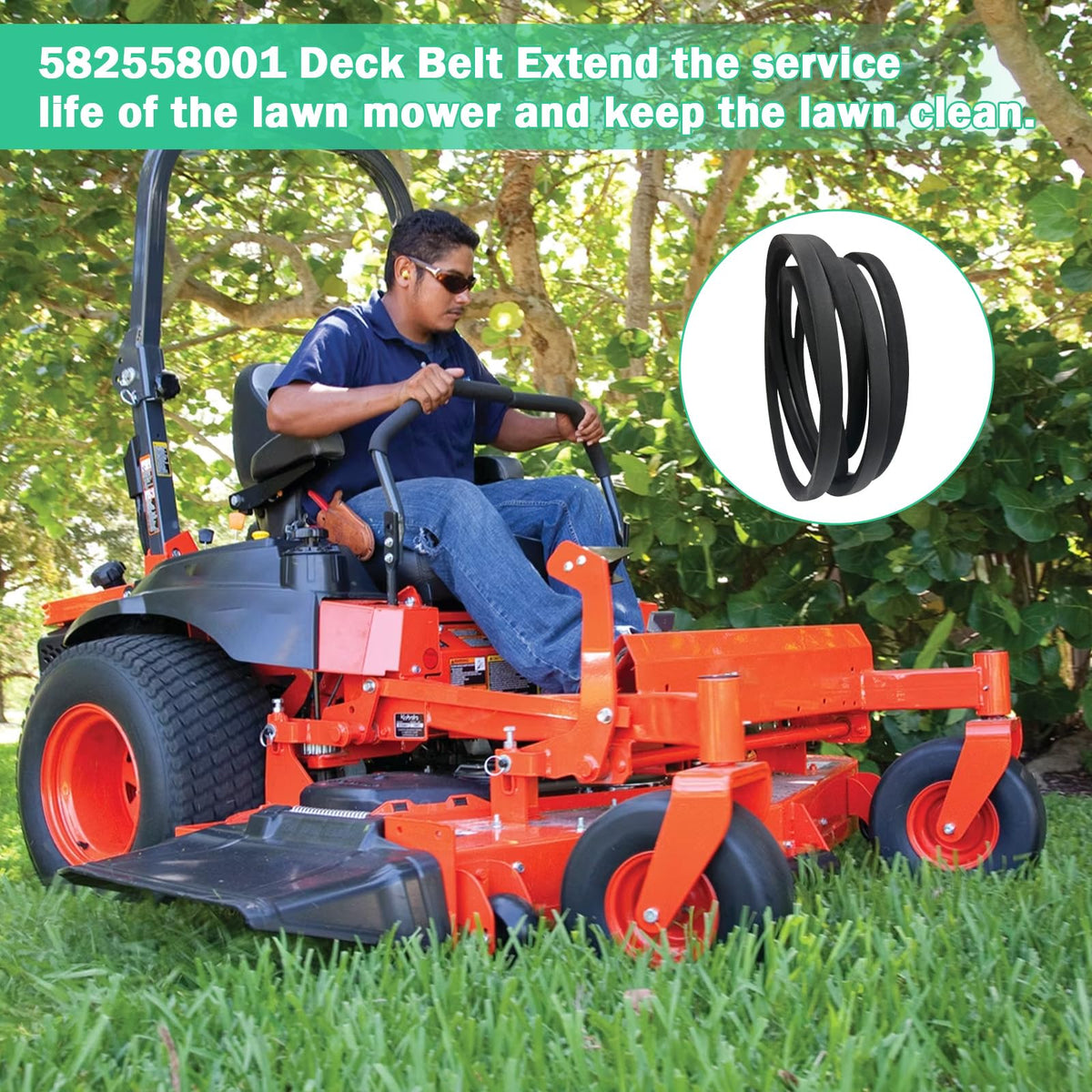 Lomens 582558001 belt in action delivering precise cuts