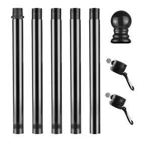 LOMETY easy-install flag pole for quick setup at home, garden, or marina.