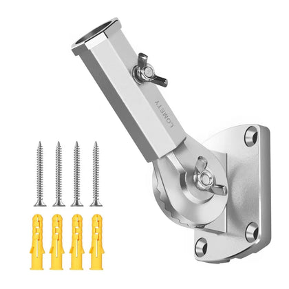 LOMETY heavy-duty wall bracket for 1-inch flag poles with secure outdoor mounting