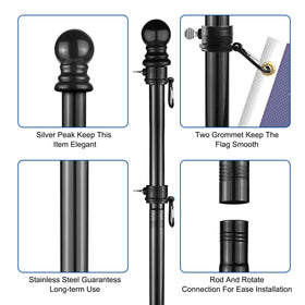 LOMETY rustproof design withstands weather exposure and frequent handling.