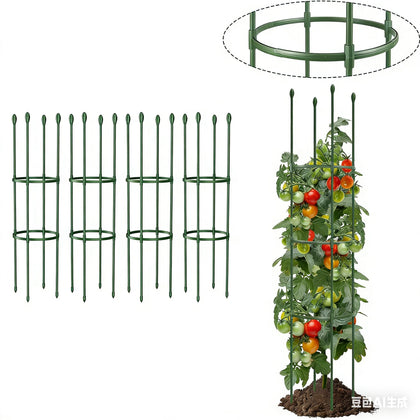 LOMNYIY round heavy duty tomato cage 55inch supports tall tomato plants securely