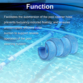 LoMoTive hose weight clip system secures suction hose