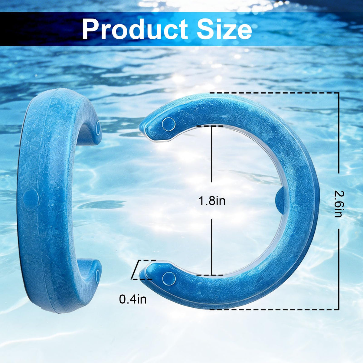 LoMoTive universal-fit hose weight close-up on durable blue construction