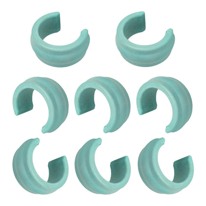 LoMoTive turquoise hose weight with universal fit keeps cleaner on pool floor
