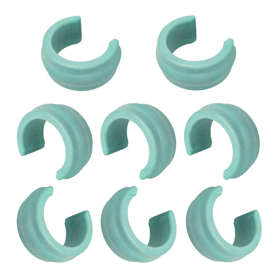 LoMoTive turquoise hose weight with universal fit keeps cleaner on pool floor