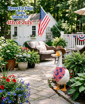 Lomrsiul 17-inch goose size fits standard lawn geese.