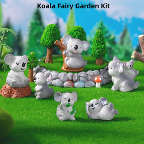 LONCESS durable resin koala figurines for long-lasting garden decor.