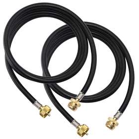 LONGADS propane extension hose 12ft two-pack shown in a bundle for outdoor use