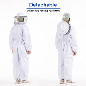 LONGADS ventilated beekeeper suit stays cool with lightweight comfort.