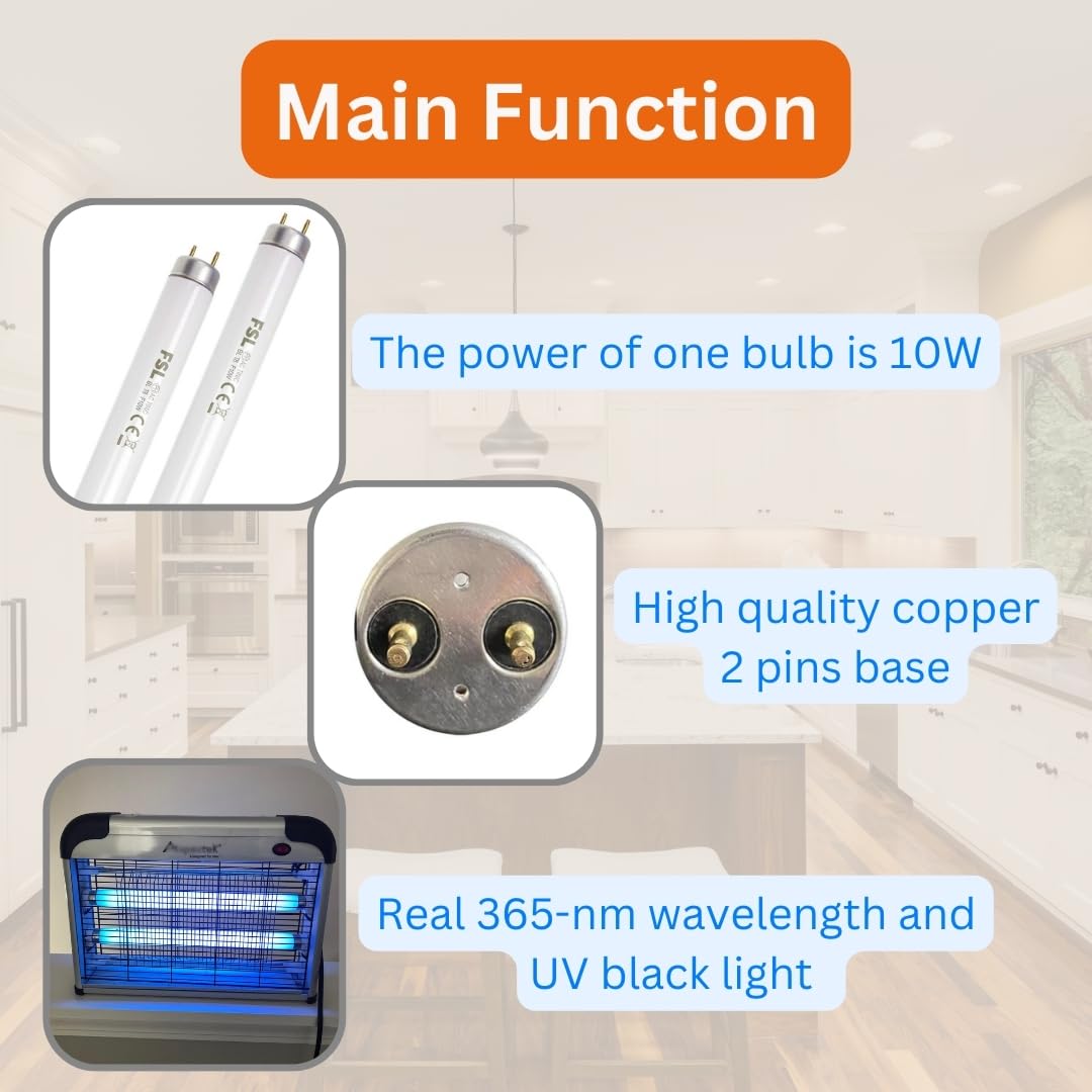 Two-pack Longchin bulbs ready for continuous pest control in indoor spaces.