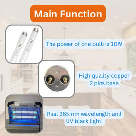 Two-pack Longchin bulbs ready for continuous pest control in indoor spaces.