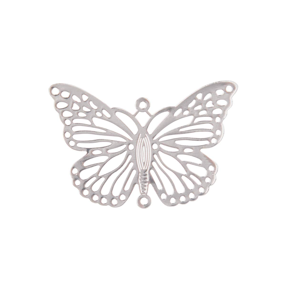 Longsheng silver butterfly suncatcher hanging ornament reflecting sunlight with colorful rays.