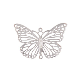 Longsheng silver butterfly suncatcher hanging ornament reflecting sunlight with colorful rays.
