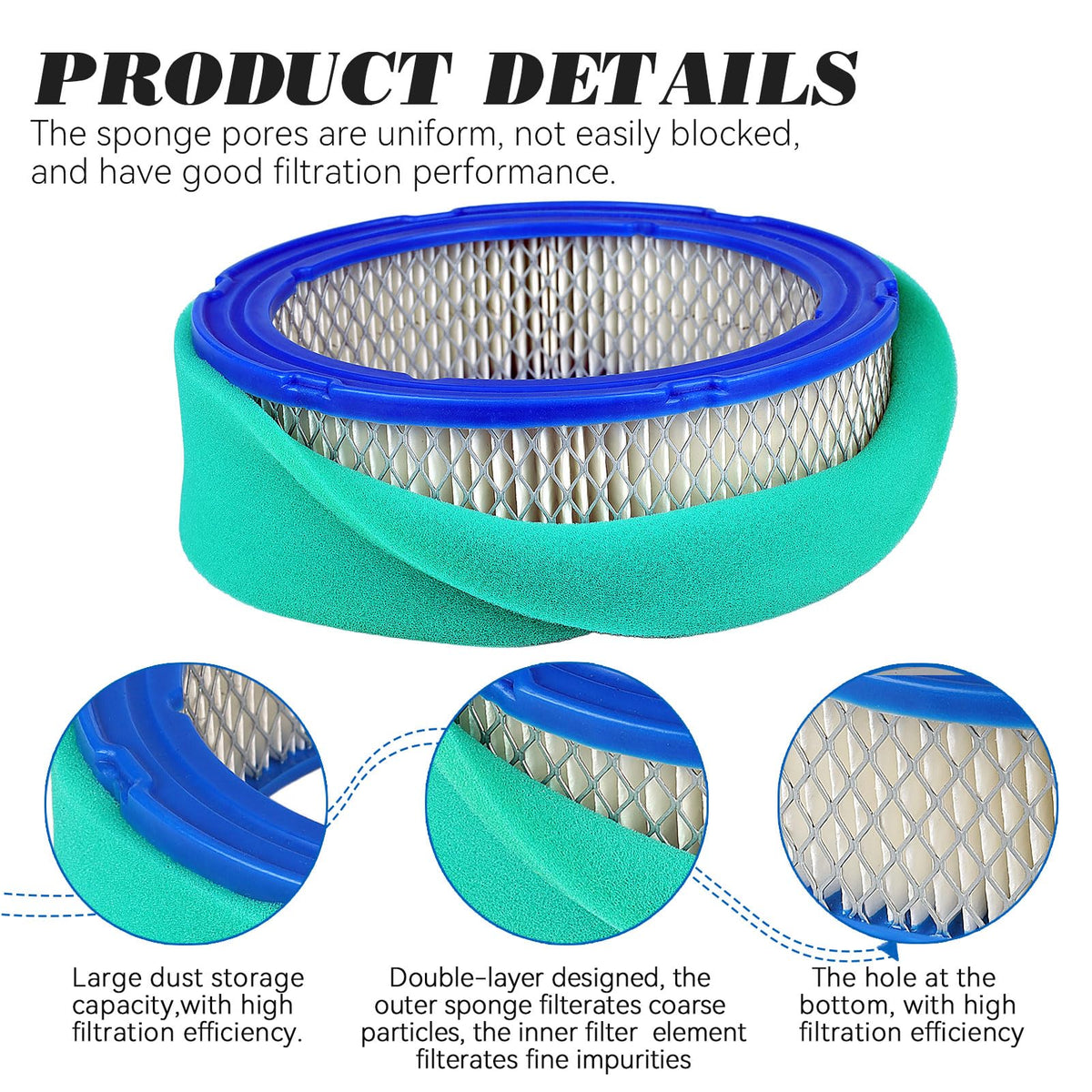 Lonsda air filter being installed on compatible engine for simple maintenance