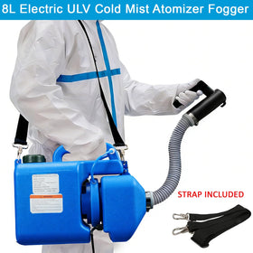 Detail of the 8L backpack tank with corrosion-resistant spray head.