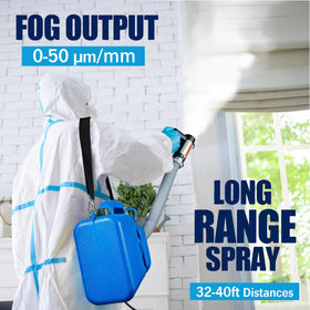 Comfortable LONYEON backpack straps for longer spraying sessions.