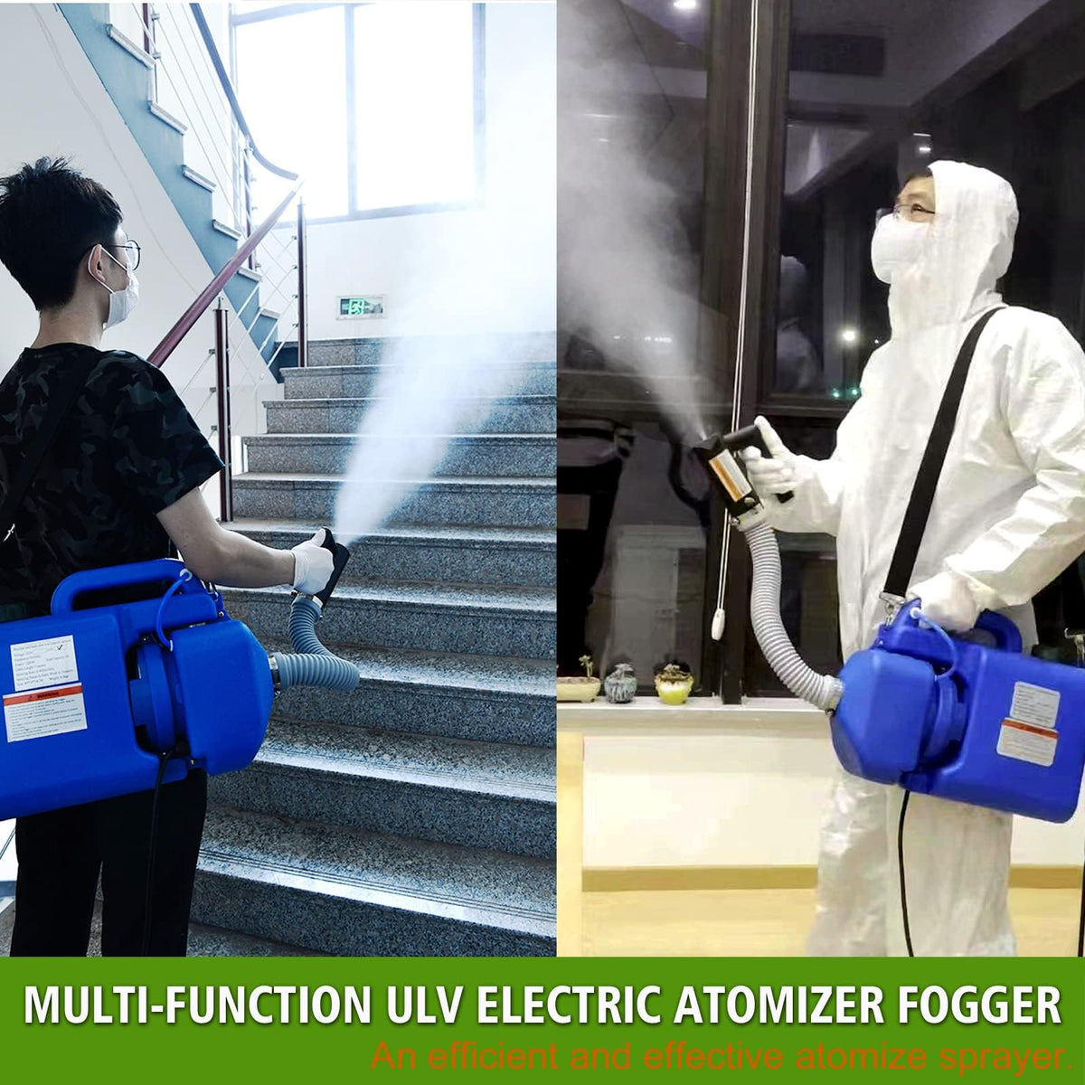 LONYEON ULV fogger handle with controls for easy mid-use adjustment.