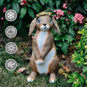 Lonyin Deco Bunny Garden Statue gift-ready packaging for Easter or gifting.