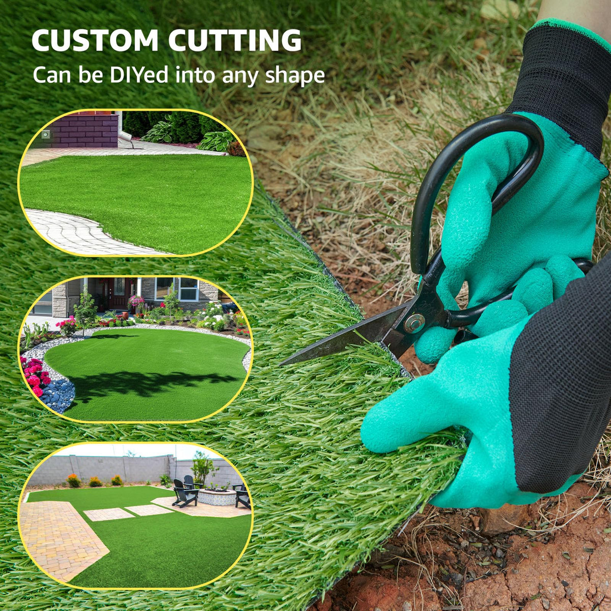 LOOBANI UV-resistant lawn rug stays vibrant outdoors
