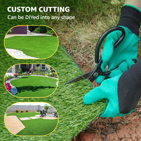 LOOBANI UV-resistant lawn rug stays vibrant outdoors