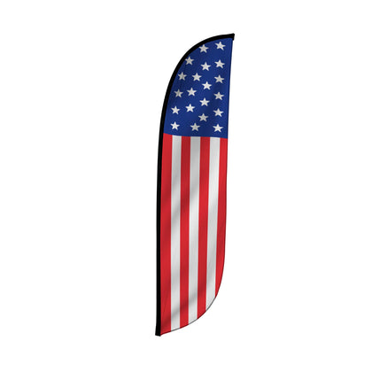 LookOurWay 12ft feather flag banner boosts storefront visibility from a distance.