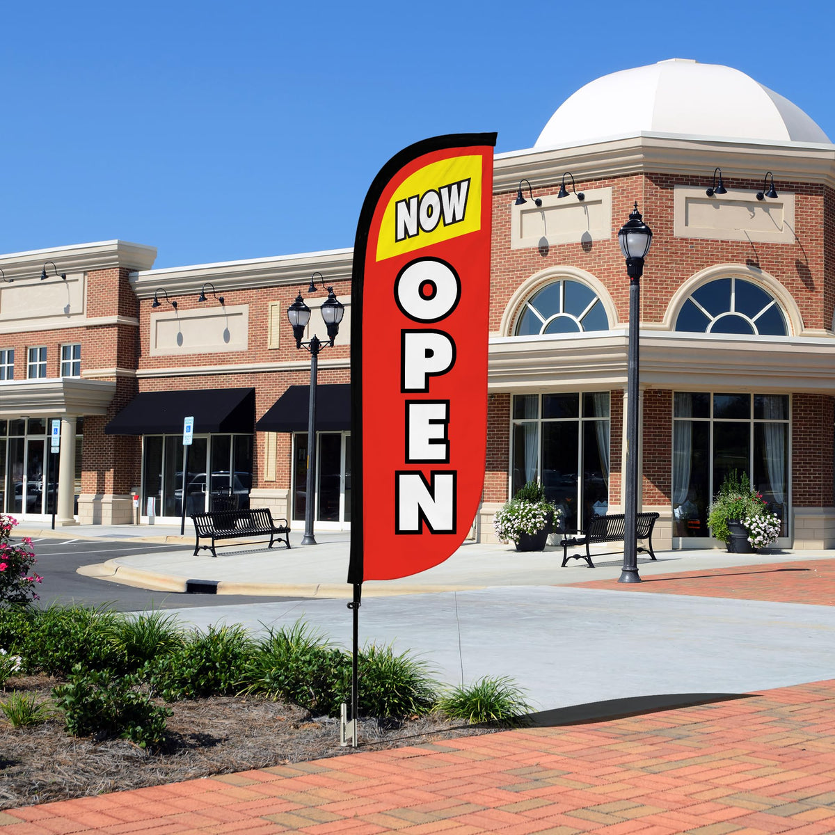 LookOurWay flag height and dimensions optimize promotional impact