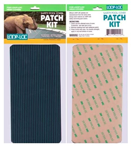 Three patches per pack ready for tool-free application on mesh safety covers.