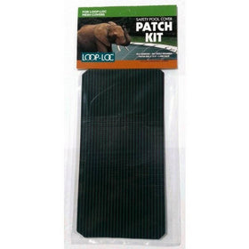 Loop-Loc patch kit for green mesh covers with durable self-adhesive backing.