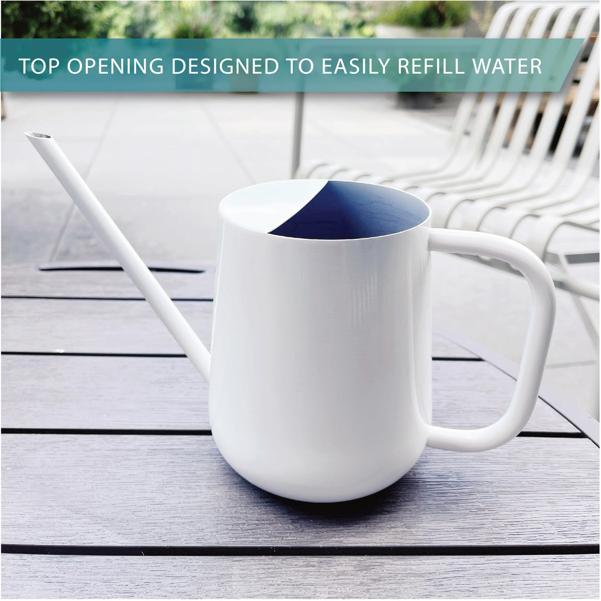 Minimalist LOOPSEED white finish adds a modern touch to any space.
