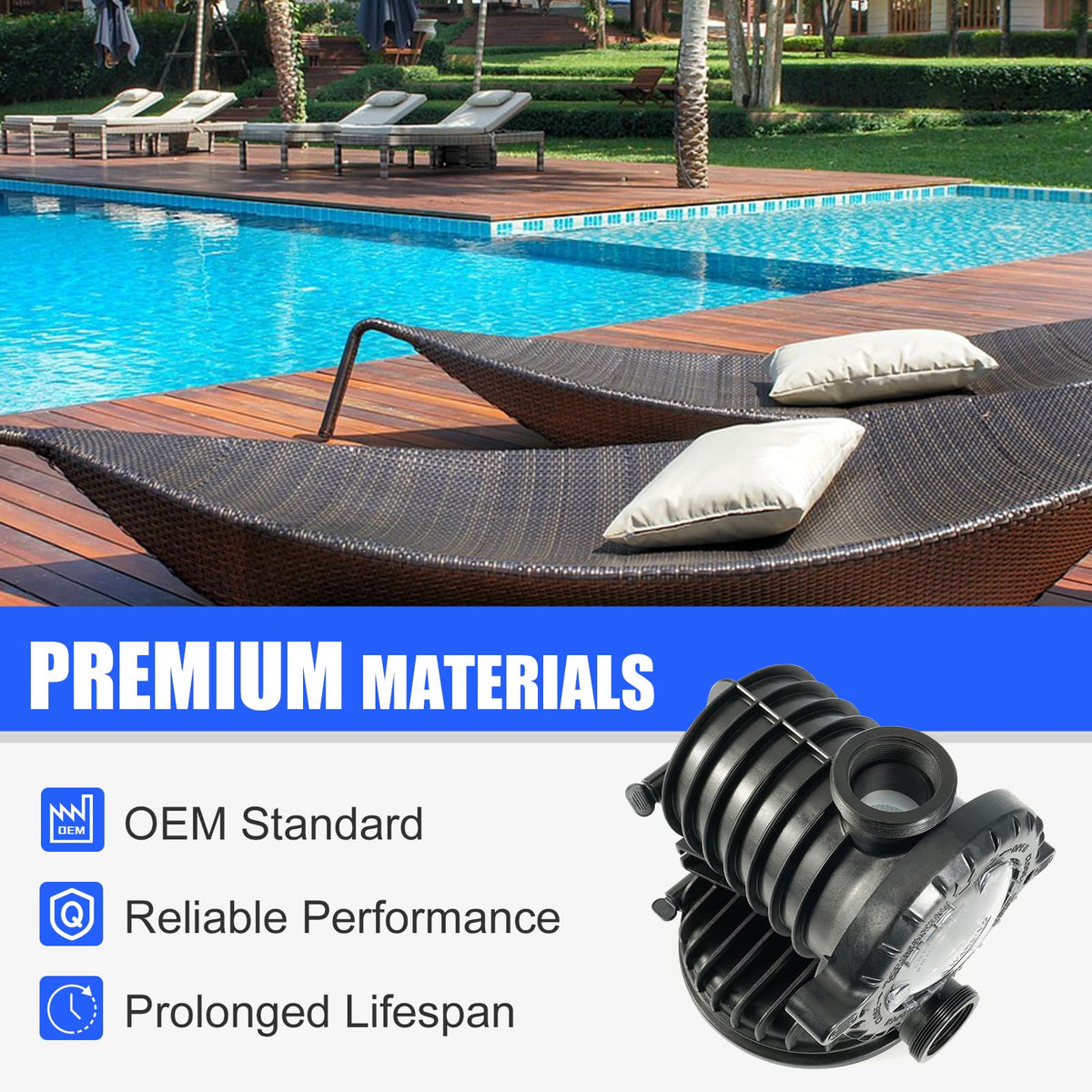 Loosoo 17307-0110S mounting with stainless steel band clamp for solid installation.