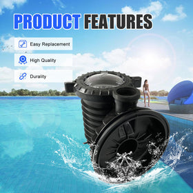 Loosoo 17307-0110S design improves water flow efficiency in inground pools.