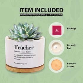 Loovelo 3.5-inch white pot ideal for small plants