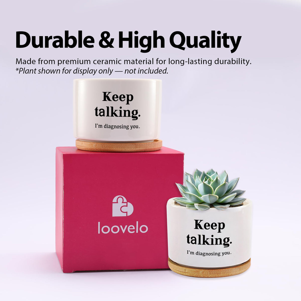 Loovelo psychology quote pot makes a thoughtful gift for therapists