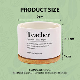 Loovelo teacher appreciation gift ceramic pot for decor