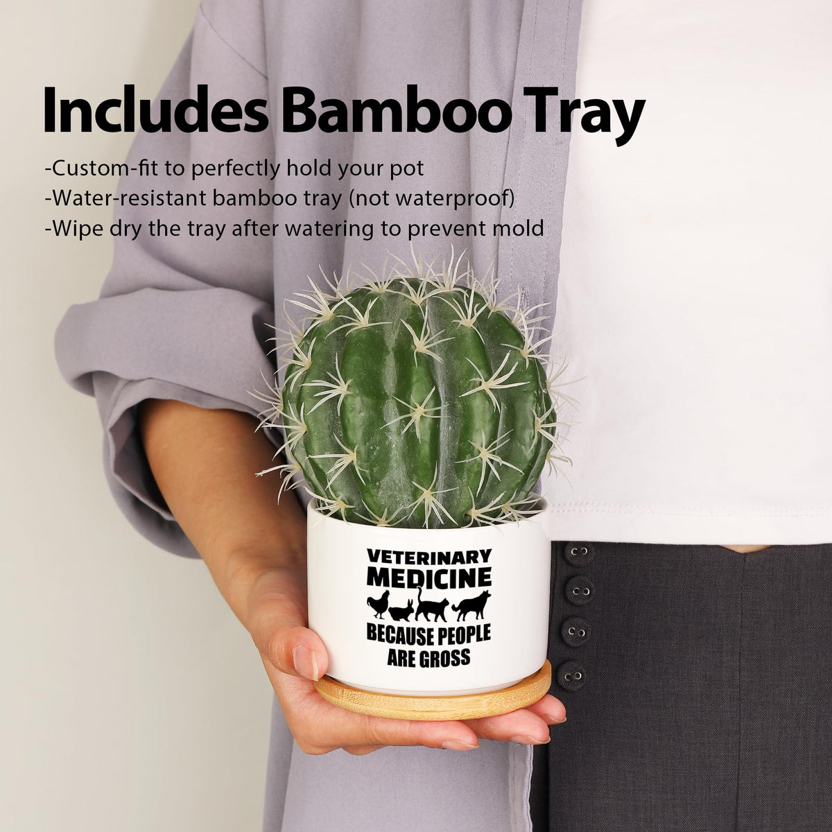 Loovelo vet gift succulent pot for animal lovers