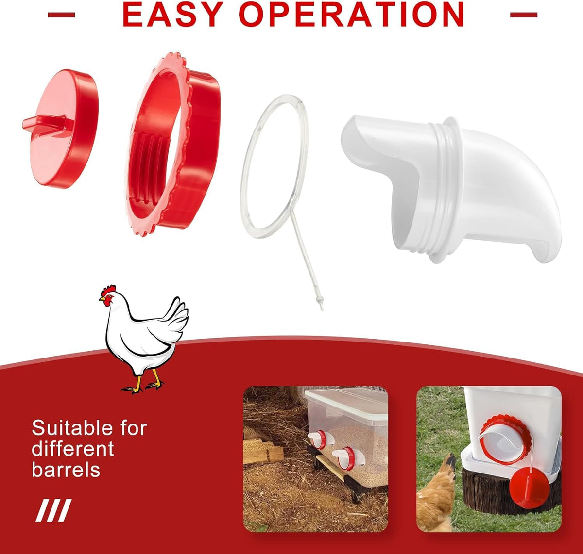 lopopvsys suitable for hens, ducks, and other poultry in backyard flocks.